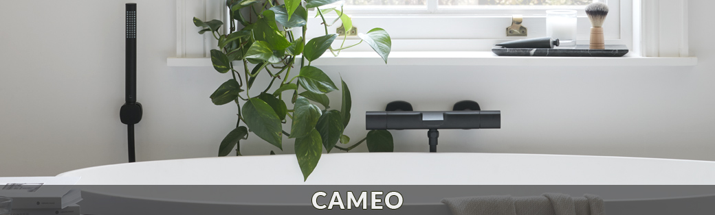 Baterie łazienkowe VADO z kolekcji Cameo w kolorze czerni matowej