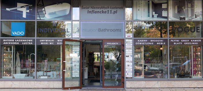 Salon z wyposażeniem łazienek - IntuitionBathrooms - ul. Inflancka 11 w Warszawie