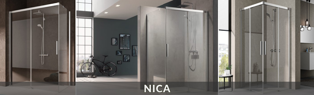 Kabiny prysznicowe KERMI z kolekcji Nica