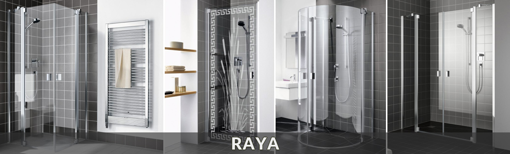 Kabiny prysznicowe Kermi z kolekcji Raya
