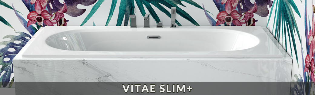 Wanny akrylowe do zabudowy Besco z kolekcji Vitae Slim+