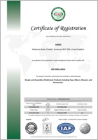 Certyfikat ISO 9001 VADO
