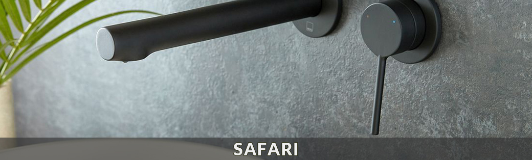 Baterie łazienkowe VADO z kolekcji Safari w kolorze czarnym matowym