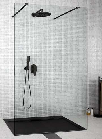 Besco - Kabiny prysznicowe z czarnymi okuciami