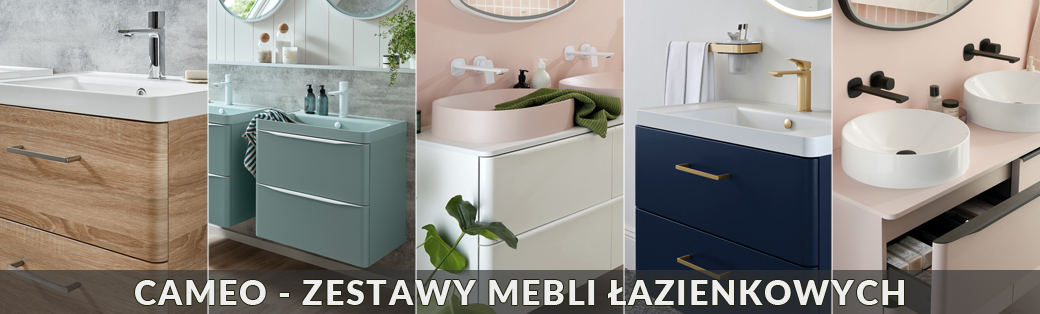 Zestawy mebli łazienkowych VADO z kolekcji Cameo