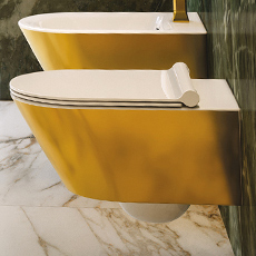 Miski WC wiszące i stojące oraz bidety Catalano z kolekcji Gold&Silver