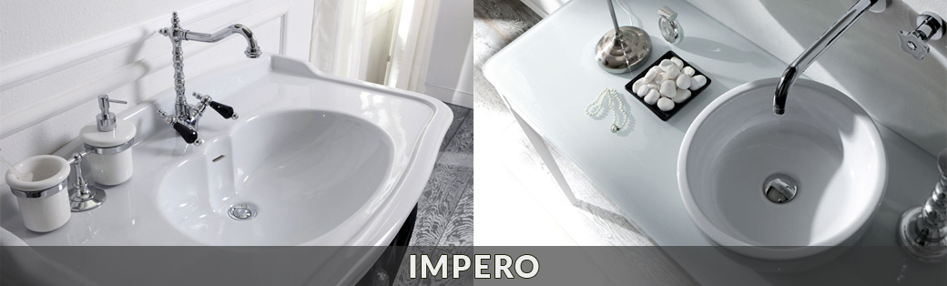 Umywalki ceramiczne Olympia Ceramica | Linea G z kolekcji Impero