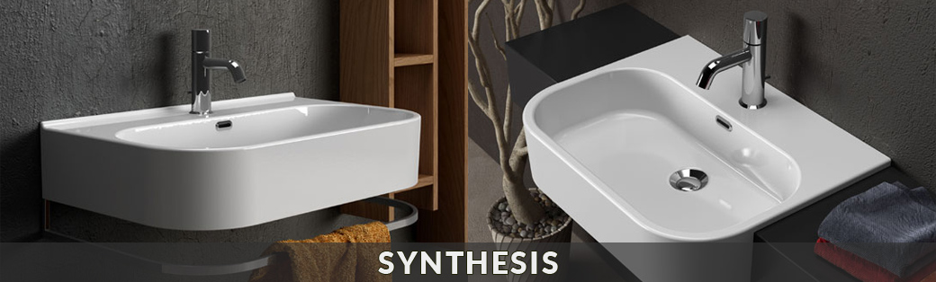 Umywalki ceramiczne Olympia Ceramica | Linea G z kolekcji Synthesis