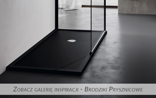 Brodziki prysznicowe akrylowe, solid surface, stalowe