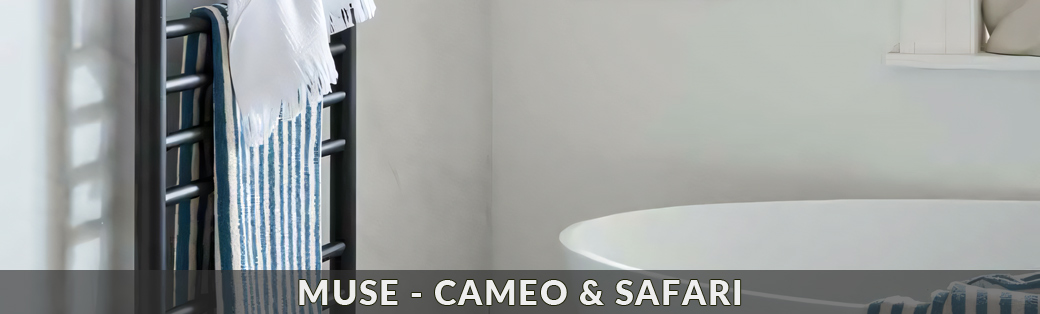 Grzejniki łazienkowe VADO z kolekcji Muse - Cameo & Safari