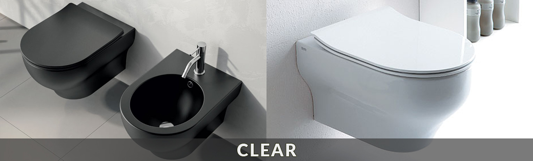 Miski WC i bidety Olympia Ceramica z kolekcji Clear