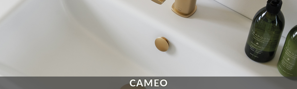Osłony przelewu, rozety do umywalek Vado z kolekcji Cameo