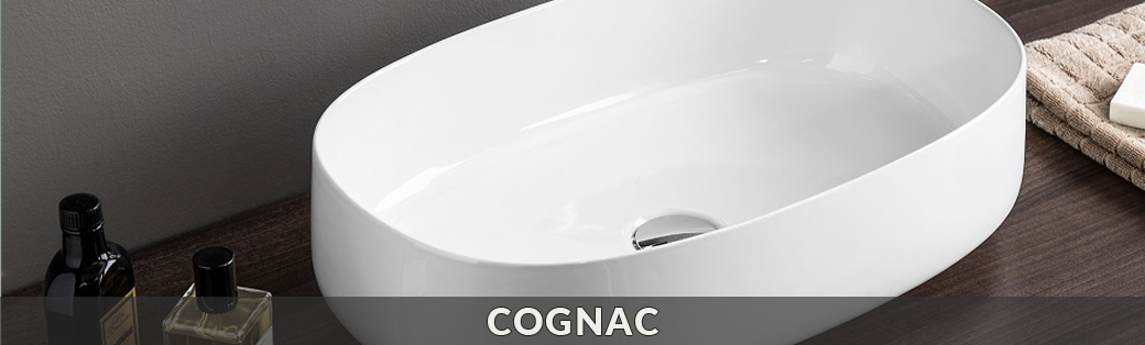 Umywalki ceramiczne Artceram z kolekcji Cognac