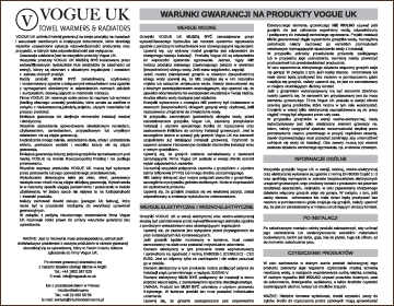 Gwarancja producenta Vogue UK