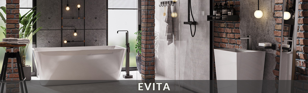 Wanny akrylowe wolnostojące Besco z kolekcji Evita