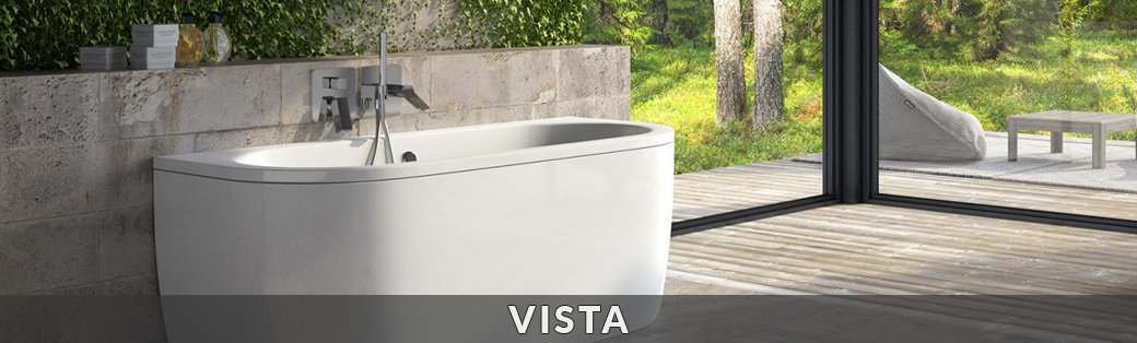 Wanna wolnostojąca przyścienna Besco z kolekcji Vista