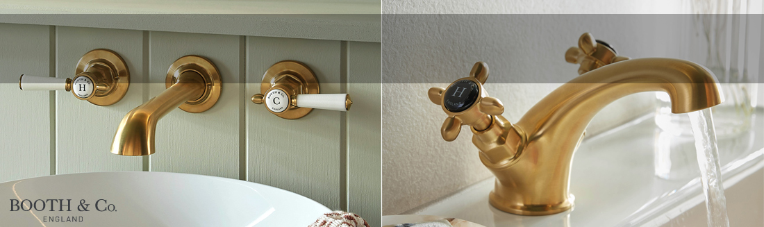 Nowy kolor - Mosiądz szczotkowany w klasycznej kolekcji armatury łazienkowej Booth&Co.