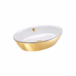 Umywalka ceramiczna nablatowa 60x42 cm - Catalano Gold & Silver - 160VLNBO