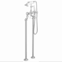 Bateria wannowa wolnostojąca z zestawem prysznicowym - Booth&Co. - Axbridge - BC-AXB-233-CP