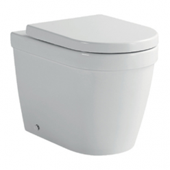 Miska WC stojąca, deska i pokrywa wolnoopadająca - BDS-DRE-606011-B-WH