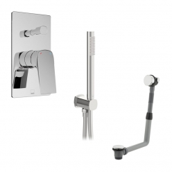 Zestaw wannowo-prysznicowy z napełnianiem wanny i słuchawką prysznicową - VADO - Cameo - CAM-MBS-BF-CP