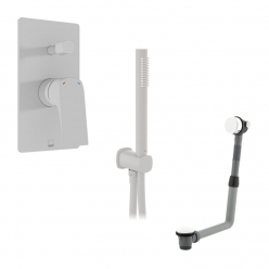 Zestaw wannowo-prysznicowy z napełnianiem wanny i słuchawką prysznicową - VADO - Cameo - CAM-MBS-BF-MW