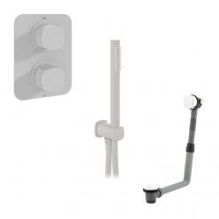 Zestaw wannowo-prysznicowy z napełnianiem wanny i słuchawką prysznicową - VADO - Cameo - CAM-TBS-BF-MW