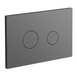 Przycisk pneumatyczny WC, okrągły, Gunmetal Szczotkowany PVD - INDIVIDUAL by Vado - IND-195-RO-BGM