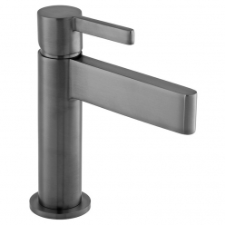 IND-EDI100/SB-BGM - Bateria umywalkowa sztorcowa, jednouchwytowa - INDIVIDUAL by VADO - Gunmetal Szczotkowany