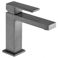 IND-NOT200/SB-BGM - Bateria umywalkowa sztorcowa, jednouchwytowa - INDIVIDUAL by VADO - Gunmetal Szczotkowany