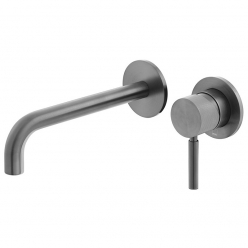 Bateria umywalkowa podtynkowa, jednouchwytowa, bez korka - INDIVIDUAL by VADO - IND-ORI209SA-BGMK - Gunmetal Szczotkowany