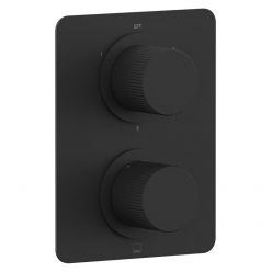 Bateria prysznicowa 3-drożna podtynkowa z termostatem - VADO - Safari - SAF-248D/3-MB