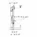 Stelaż podtynkowy do misek WC wiszących z podłączeniem wody do toalet myjących - Geberit - 111.350.00.5