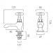 Rysunek techniczny - Booth&Co. - Axbridge - BC-AXB-106-CP