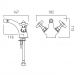 Rysunek techniczny - Booth&Co. - Axbridge - BC-AXB-110-BN