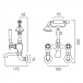 Rysunek techniczny - Booth&Co. - Axbridge - BC-AXB-120-CP