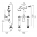Rysunek techniczny - Booth&Co. - Axbridge - BC-AXB-131-BN