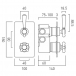 Booth&Co. - BC-AXB-148/2-BN - Rysunek techniczny