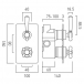 Rysunek techniczny - Booth&Co. - Axbridge - BC-AXB-148-CP