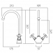 Rysunek techniczny - Booth&Co. - Axbridge - BC-AXB-150-CP