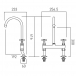 Rysunek techniczny - Booth&Co. - Axbridge - BC-AXB-153-CP