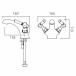 Rysunek techniczny - Booth&Co. - Axbridge - BC-AXB-200-BN