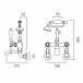 Rysunek techniczny - Booth&Co. - Axbridge - BC-AXB-220-BN
