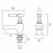 Rysunek techniczny - Booth&Co. - Axbridge - BC-AXB-236-BN
