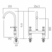 Rysunek techniczny - Booth&Co. - Axbridge - BC-AXB-253-CP