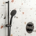 Zestaw prysznicowy z drążkiem - INDIVIDUAL by VADO - Czarny Szczotkowany