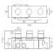 IND-T128/3-H-XGBK - Rysunek techniczny