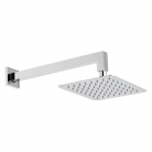 Deszczownica kwadratowa 20 cm z ramieniem ściennym - VADO - AQB-SQ/20/SA/A-C/P