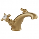 Bateria umywalkowa dwuuchwytowa - Mosiądz szczotkowany - Booth&Co. - Axbridge - BC-AXB-100/SB-BRS