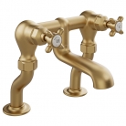 Bateria wannowa - Mosiądz szczotkowany - Booth&Co. - Axbridge - BC-AXB-137-BRS